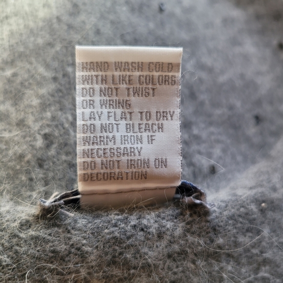 Urban Works Ramie Angora Pullover Knit Short Sleeve Beaded Sweater - Picture 5 of 5